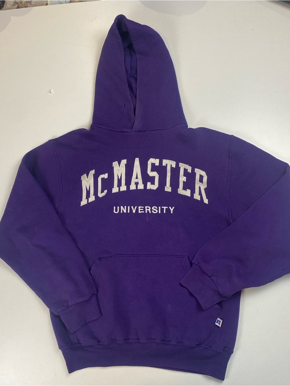 Vintage Russell Athletic McMaster University Marauders Hoodie - S